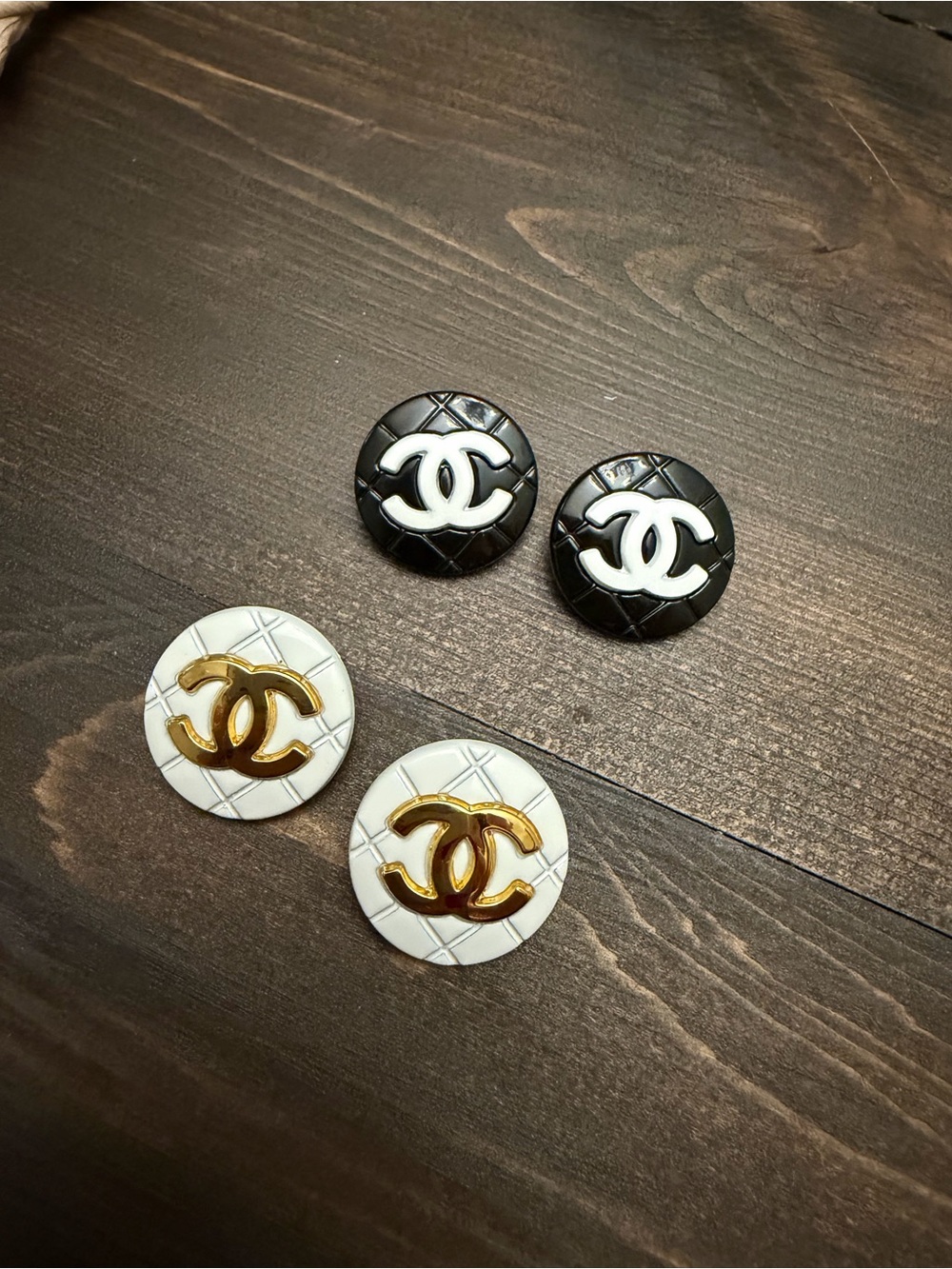 Set of 4 Chanel Buttons